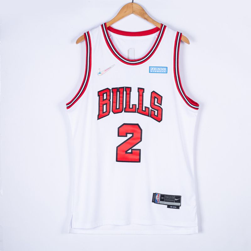 Men Chicago Bulls #2 Ball White Nike 2022 Game NBA Jersey